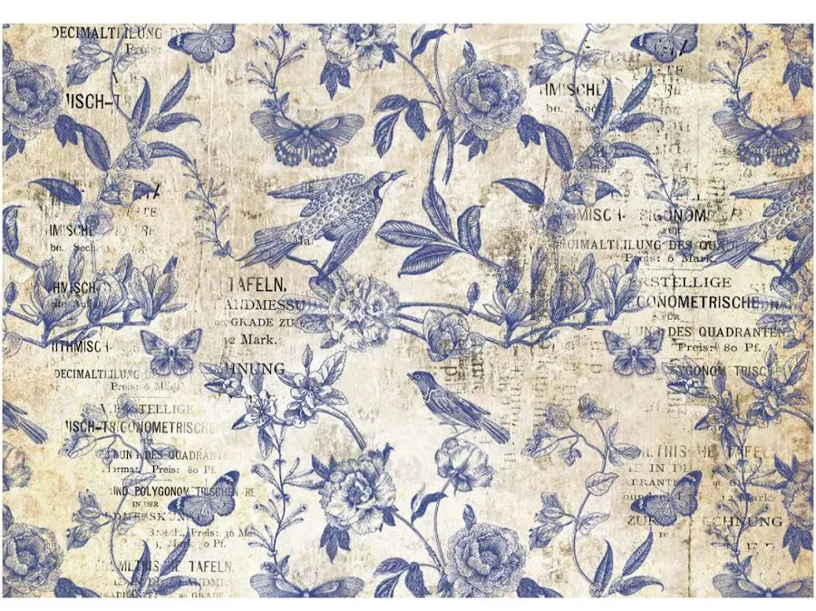 Blue Flight 0250 - A3 11.7x16.5 Rice Paper by Decoupage Queen