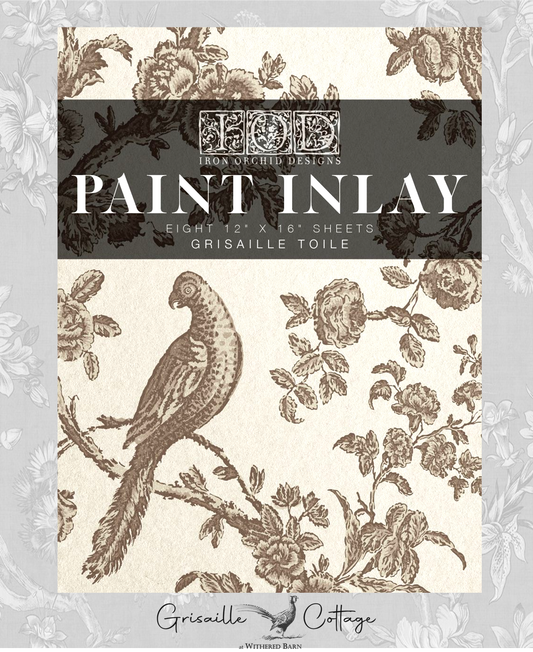 Grisaille Toile - IOD Paint Inlay™