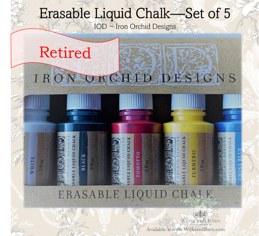 Five Color Pack - ELC-Erasable Liquid Chalk {Retired}