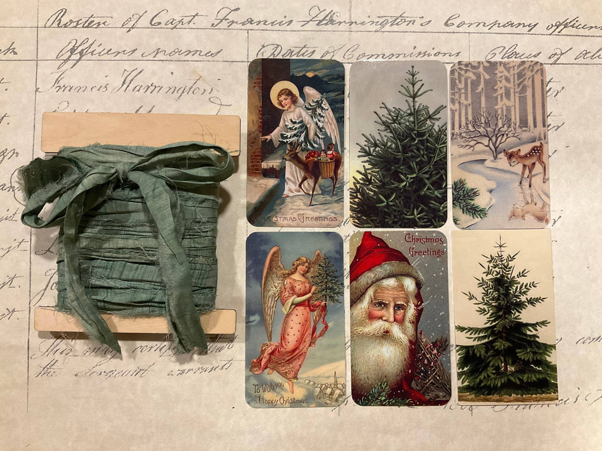 Spruce Blue Angel 6-Tag & Ribbon Set