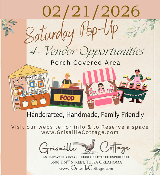 02/21/2026 - Saturday Pop-Up Porch Vendor Fee
