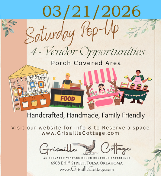 03/21/2026 - Saturday Pop-Up Porch Vendor Fee