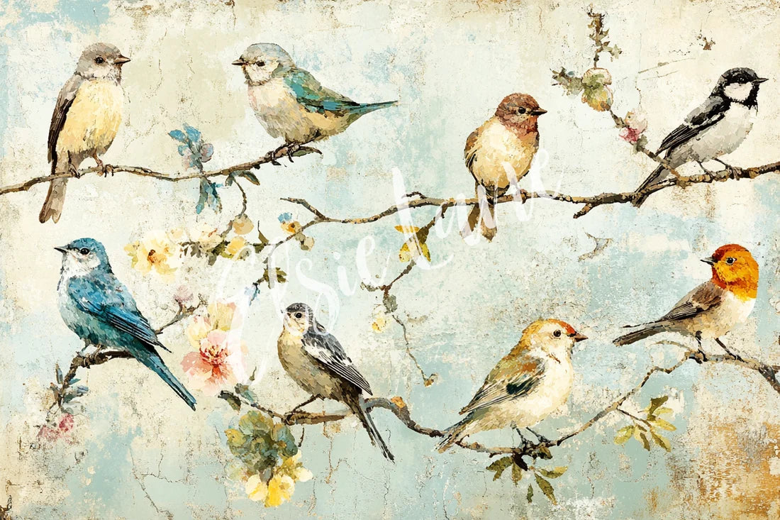 Songbird Society EL009 - 21 x 29 Decoupage Tissue Elsie Lane
