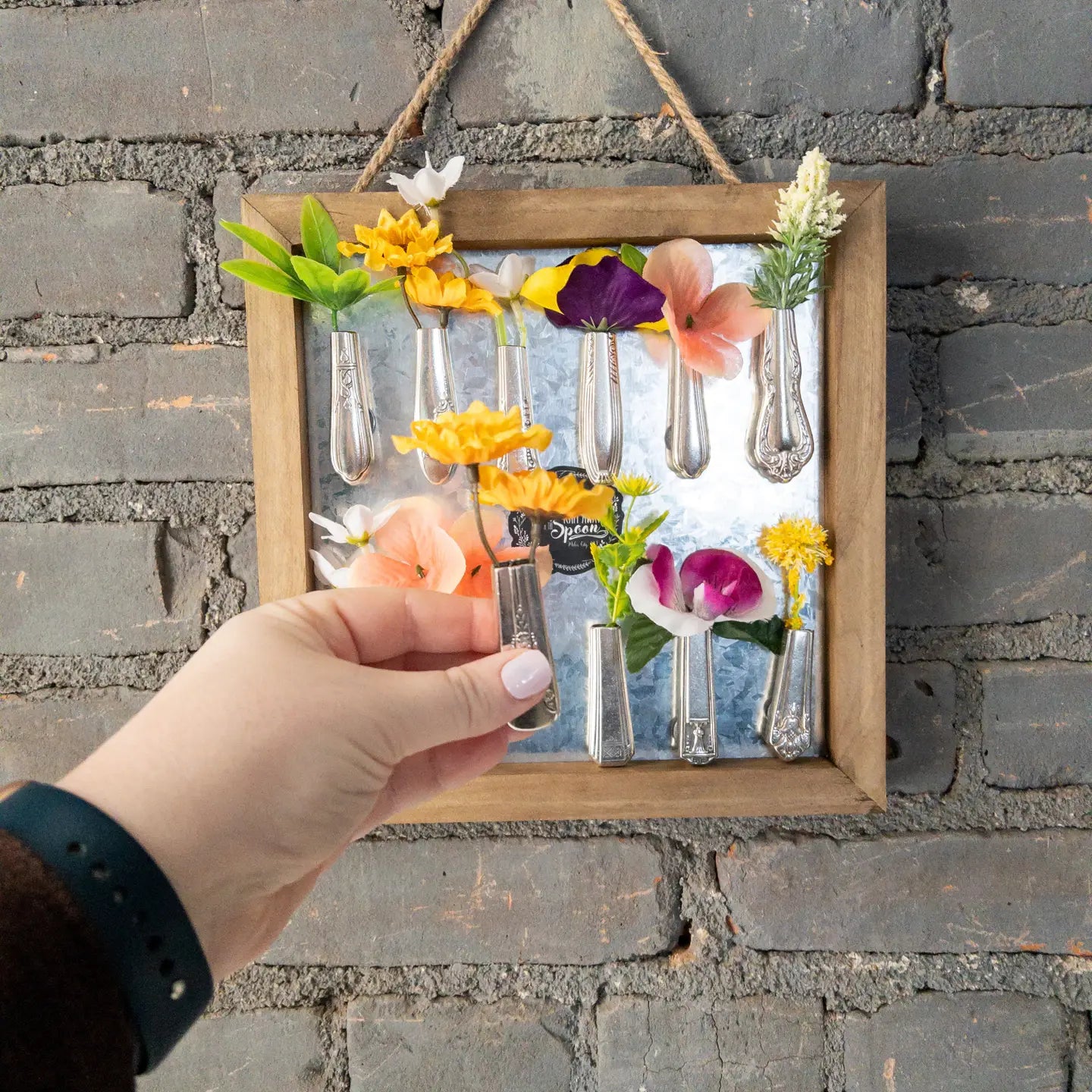 Vintage Silverware Mini Vase Magnet