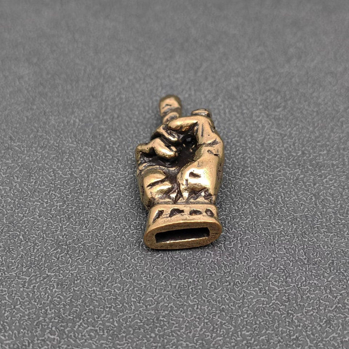 Middle Finger Bronzed Trinket