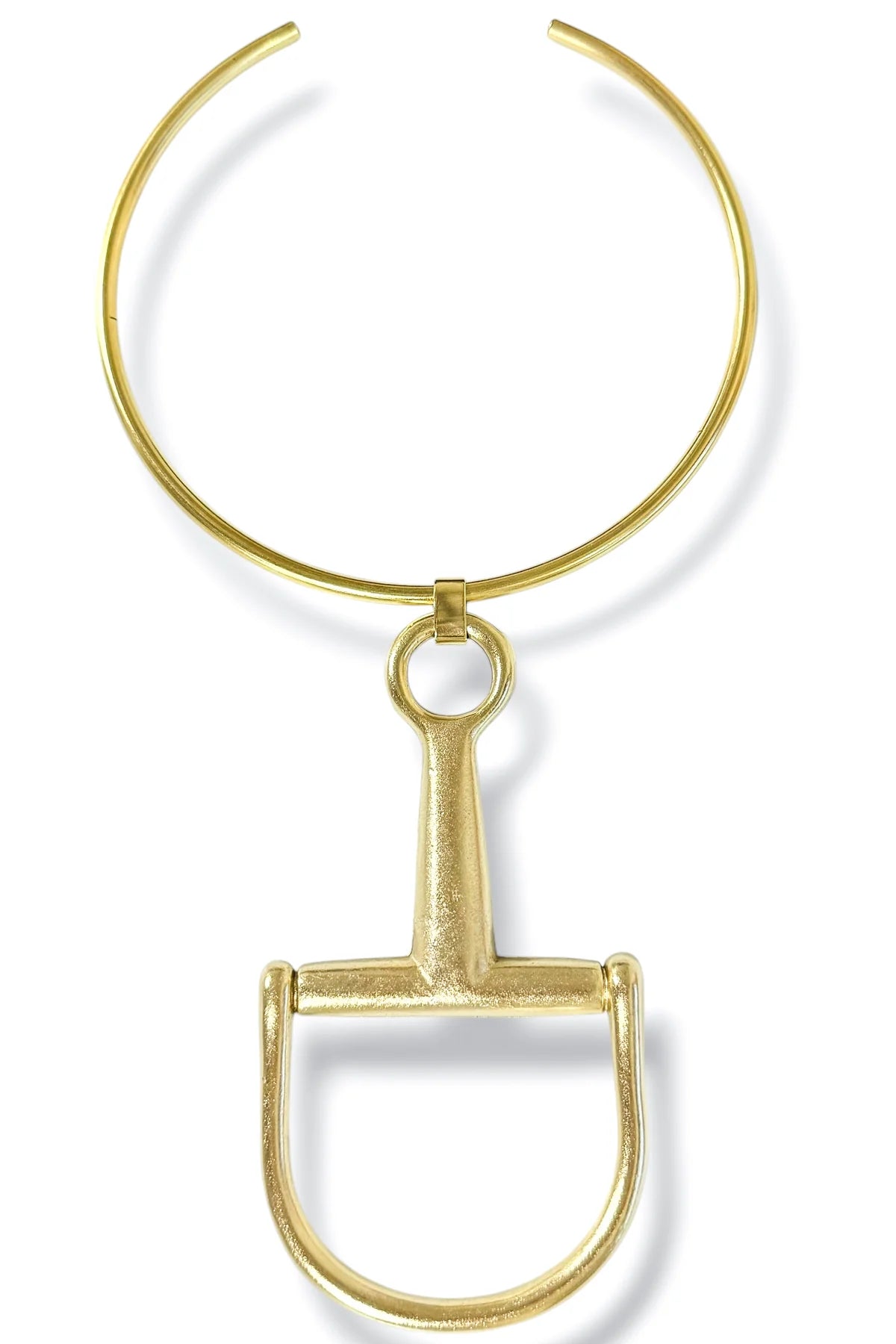 Mason Horsebit Gold Choker Necklace Style 1409 - Yochi NY