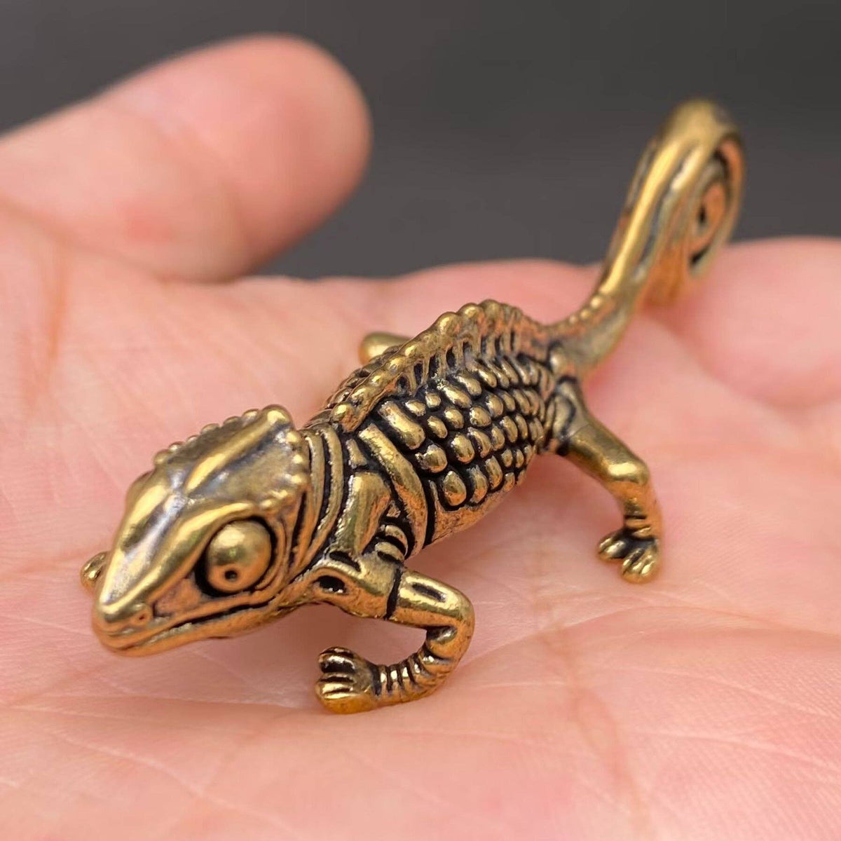 Gecko Lizard Bronzed Trinket 68269