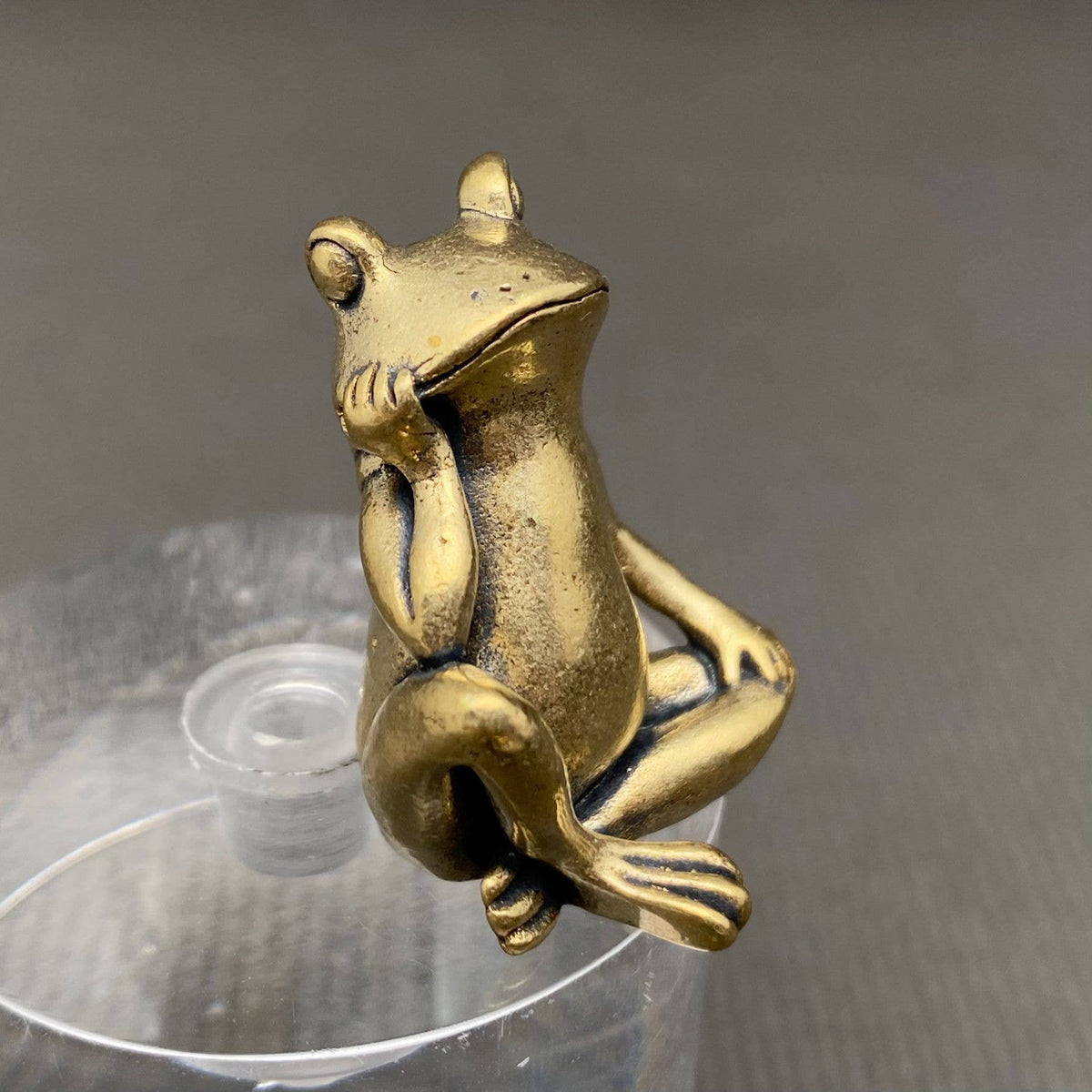 Sitting Frog Bronzed Trinket 67681