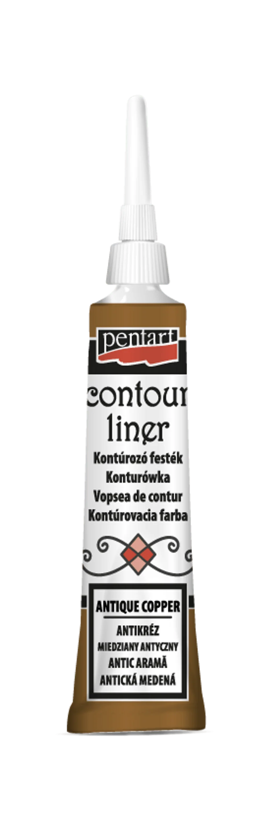 Antique Copper - Pentart Contour Liner 20ml