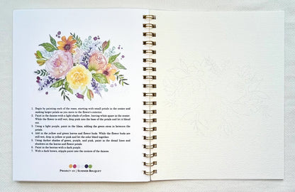 Flowers Watercolor Workbook