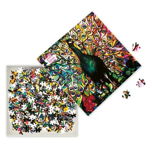 Tiffany: Displaying Peacock 1000pc Puzzle