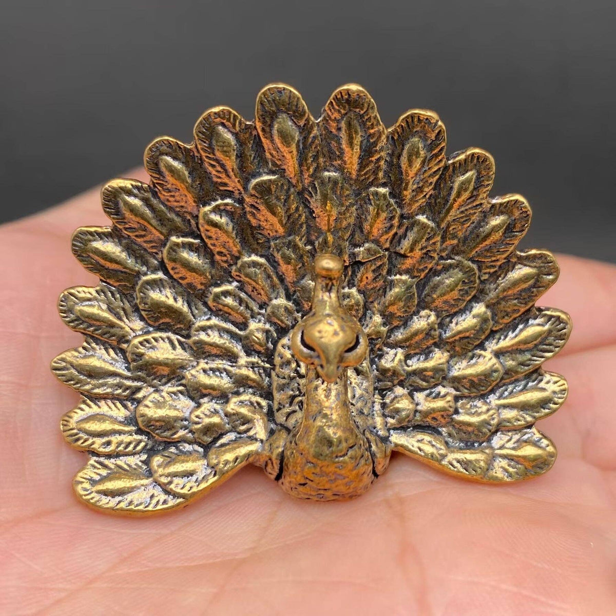 Peacock Bronzed Trinket 68261