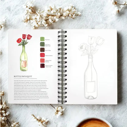 Pretty Pots Watercolor Workbook