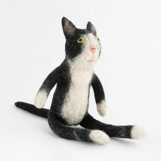 Black & White Cat - Wool