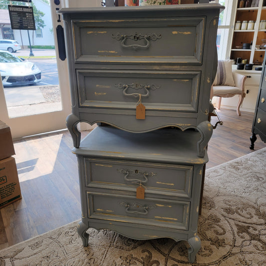 French Blue Side Table