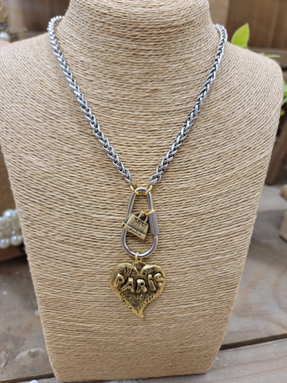 Mon Cherie Paris Embossed Necklace Style 4532 by Yochi NY