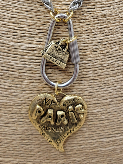 Mon Cherie Paris Embossed Necklace Style 4532 by Yochi NY