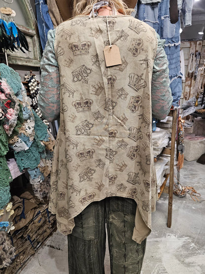 Crown of Glory Over Shirt O/S - A Rare Bird