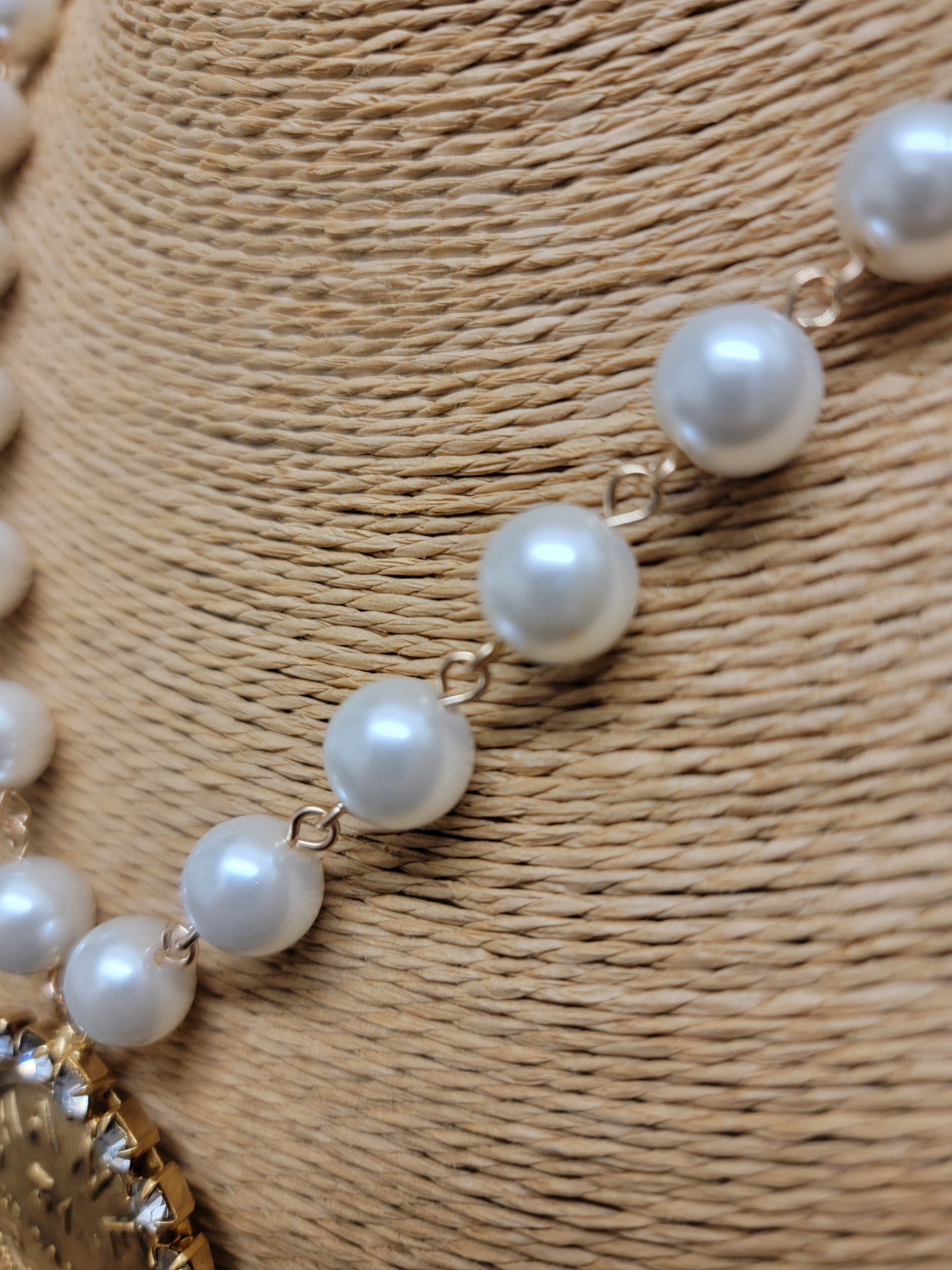 Chanel Rue Cambon Coin, Pearl & Crystal Necklace Style 1073 - Yochi NY