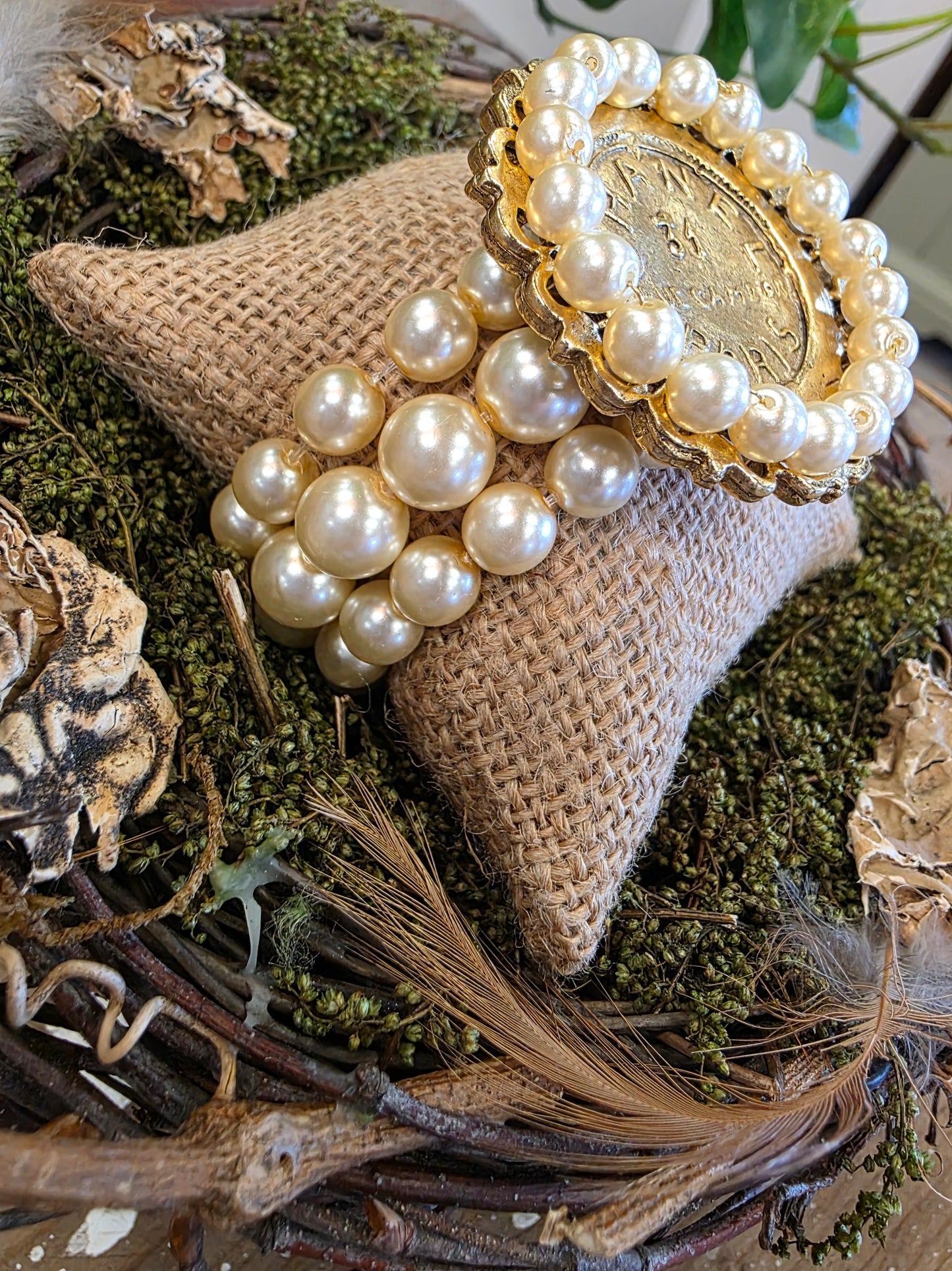 Chanel Rue 31 Paris 3-Strand Pearl Bracelet Style B2250 - Yochi NY