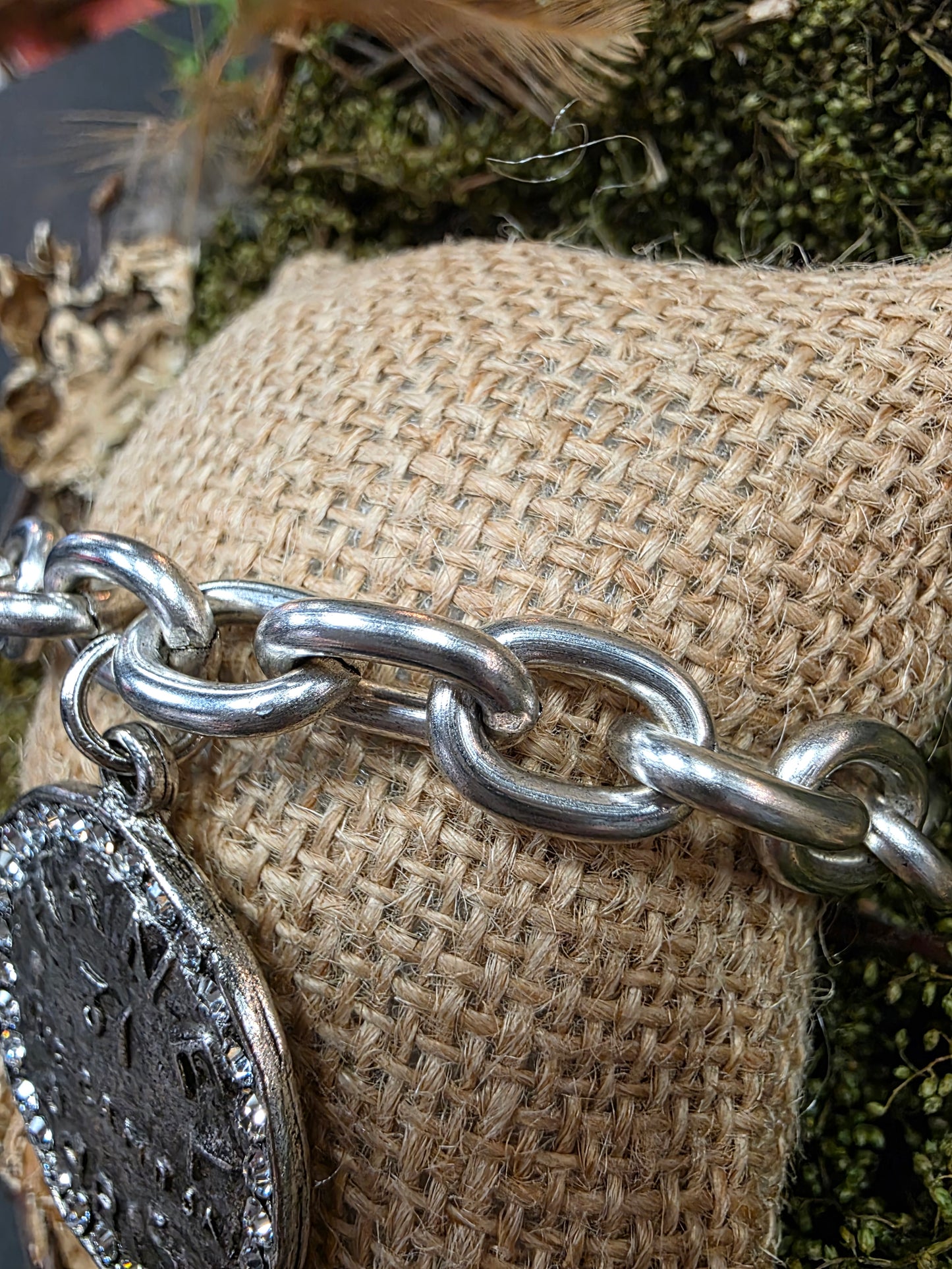 Chanel Rue 31 Paris Coin Silver & Crystal Bracelet Style BP2254 - Yochi NY