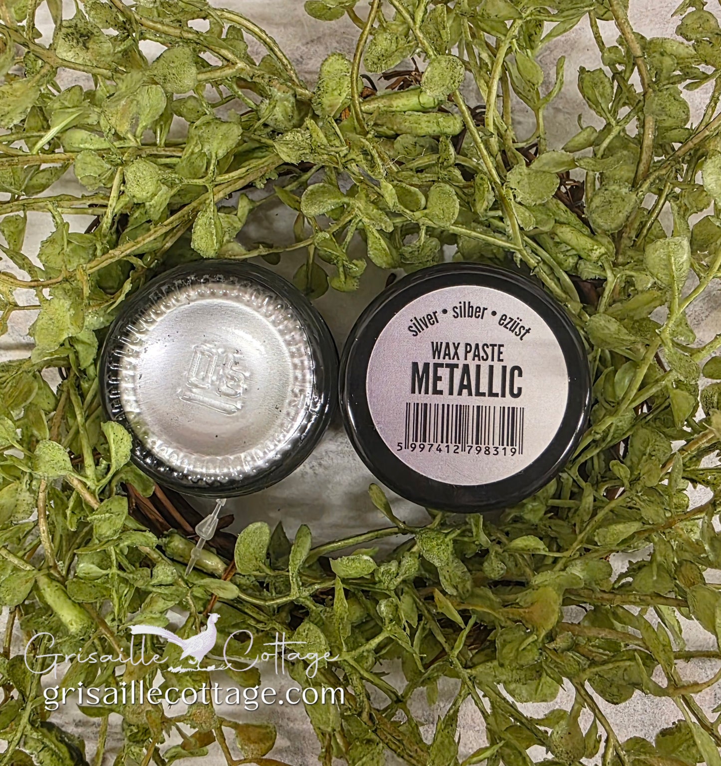 Silver 4427 - Pentart Metallic Embellishing Wax Paste