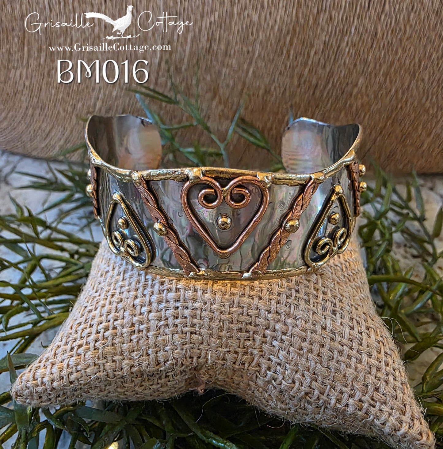 Mixed Metal Cuff Bracelet BM016