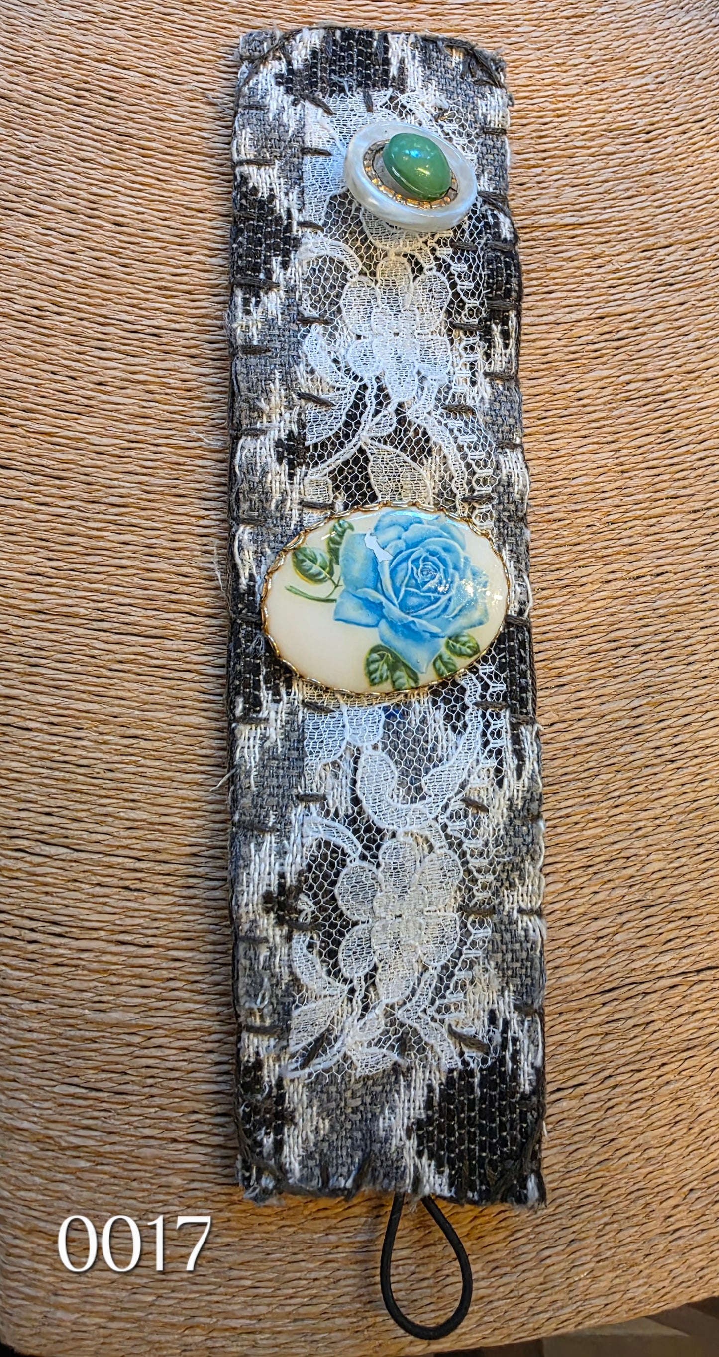 Vintage Fabric Wrap Handmade Bracelet 0017