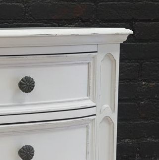 White 3-Drawer Nightstand / End Table