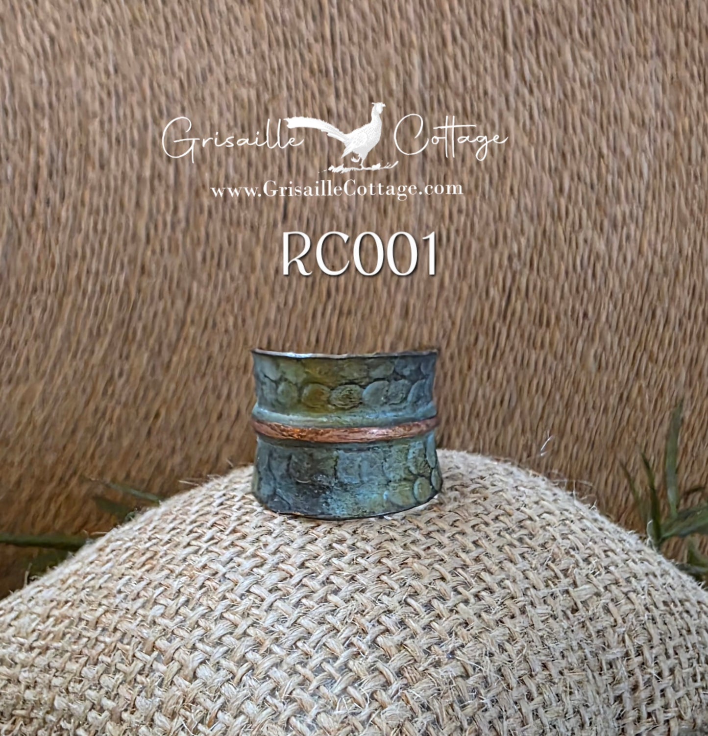 RC001 - Copper Patina Cuff Ring