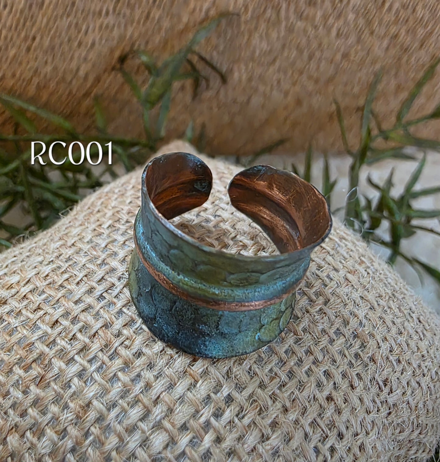 RC001 - Copper Patina Cuff Ring