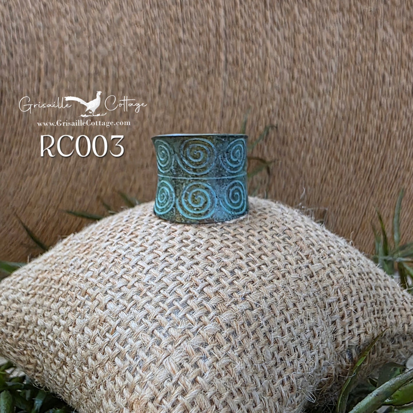 RC003 - Copper Patina Cuff Ring