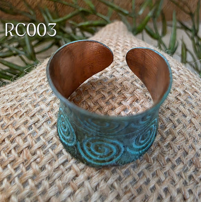 RC003 - Copper Patina Cuff Ring