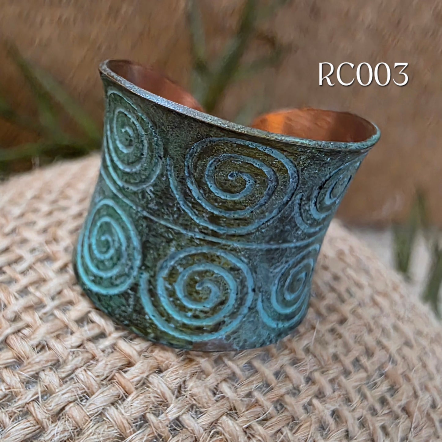 RC003 - Copper Patina Cuff Ring