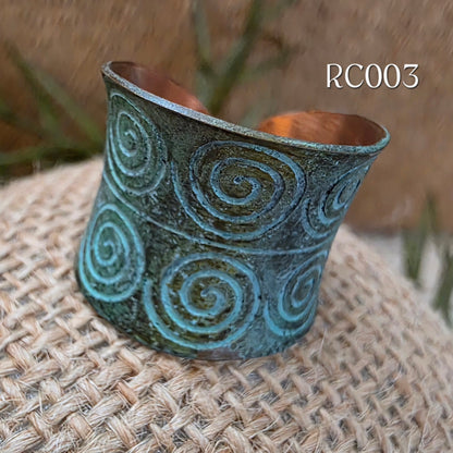 RC003 - Copper Patina Cuff Ring