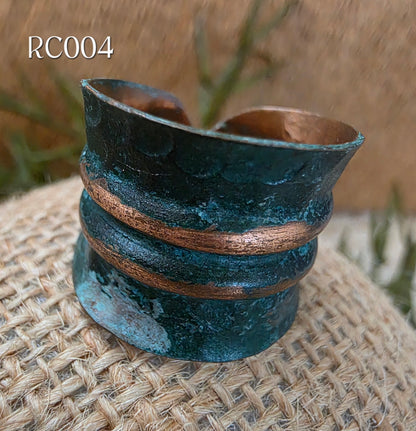 RC004 - Copper Patina Cuff Ring