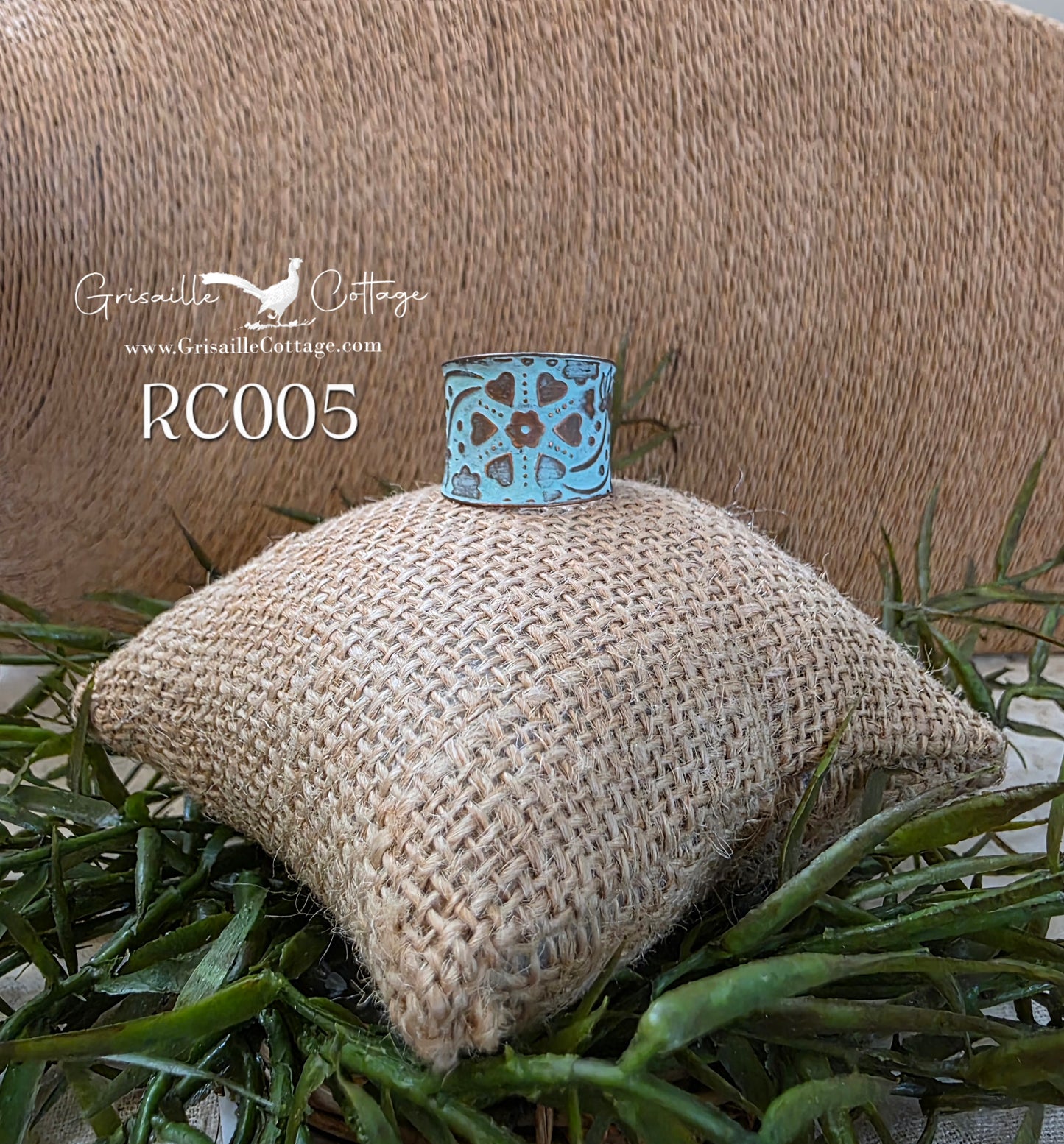 RC005 - Copper Patina Cuff Ring