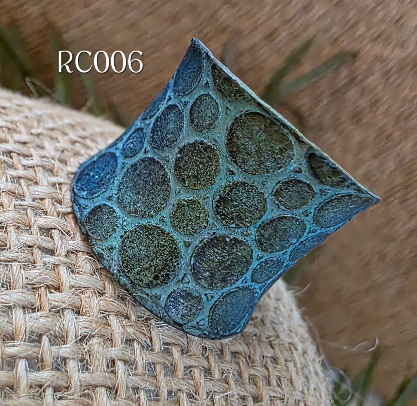 RC006 - Copper Patina Cuff Ring