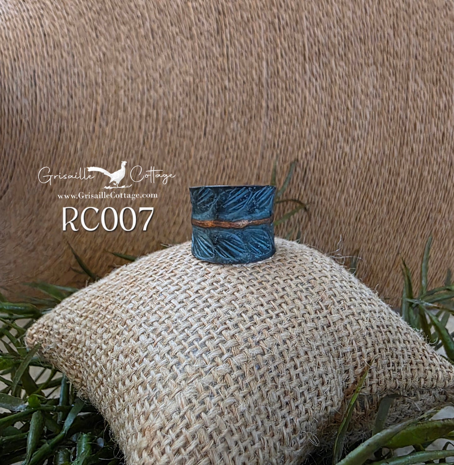 RC007 - Copper Patina Cuff Ring