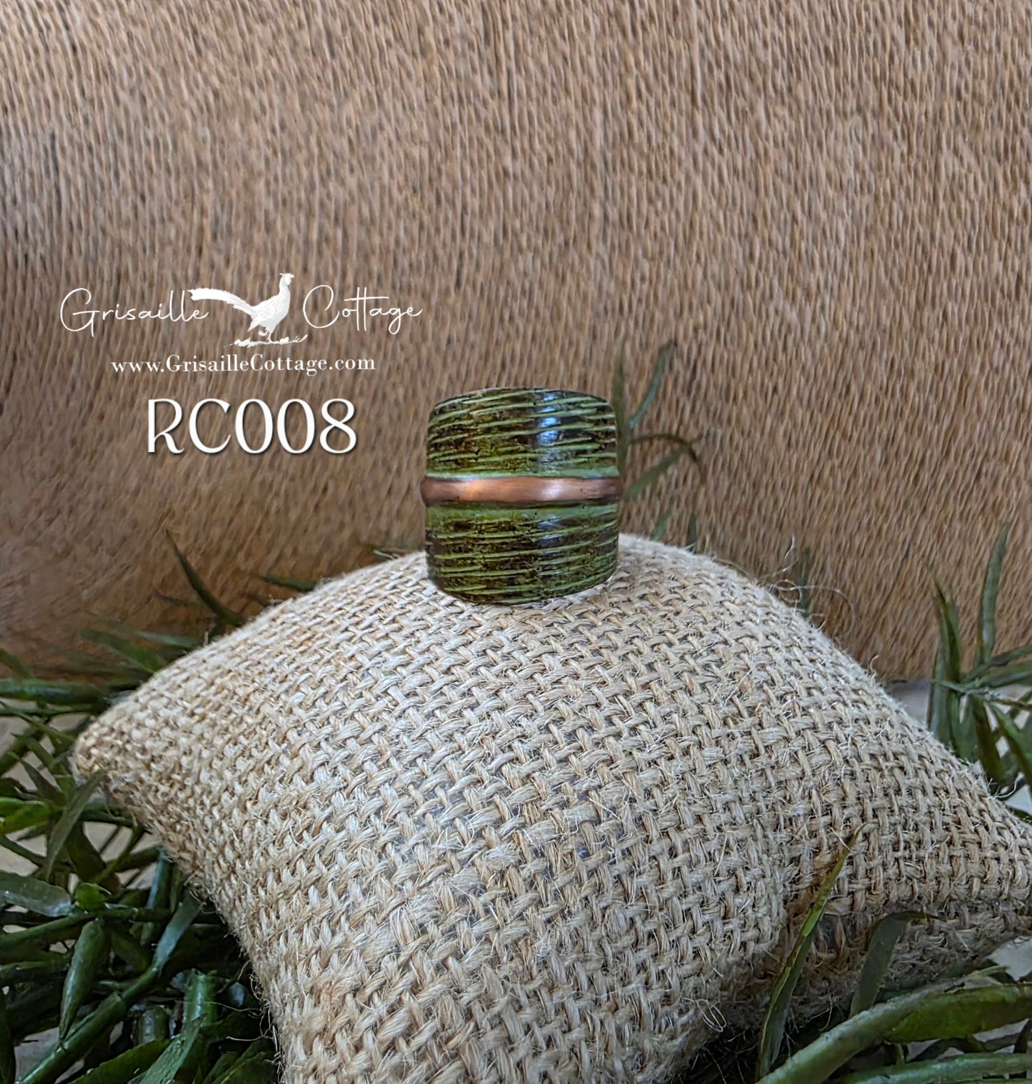 RC008 - Copper Patina Cuff Ring