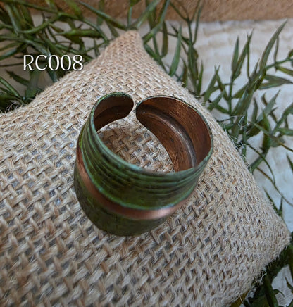 RC008 - Copper Patina Cuff Ring