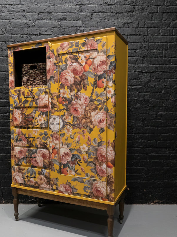 Vintage Chifforobe Mustard & Chestnut