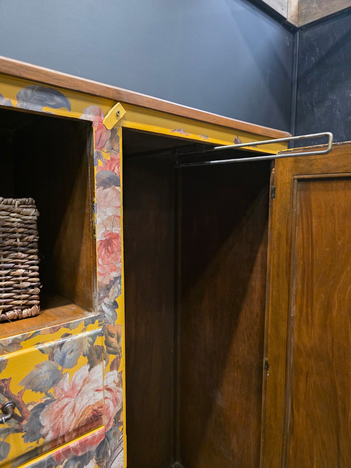 Vintage Chifforobe Mustard & Chestnut