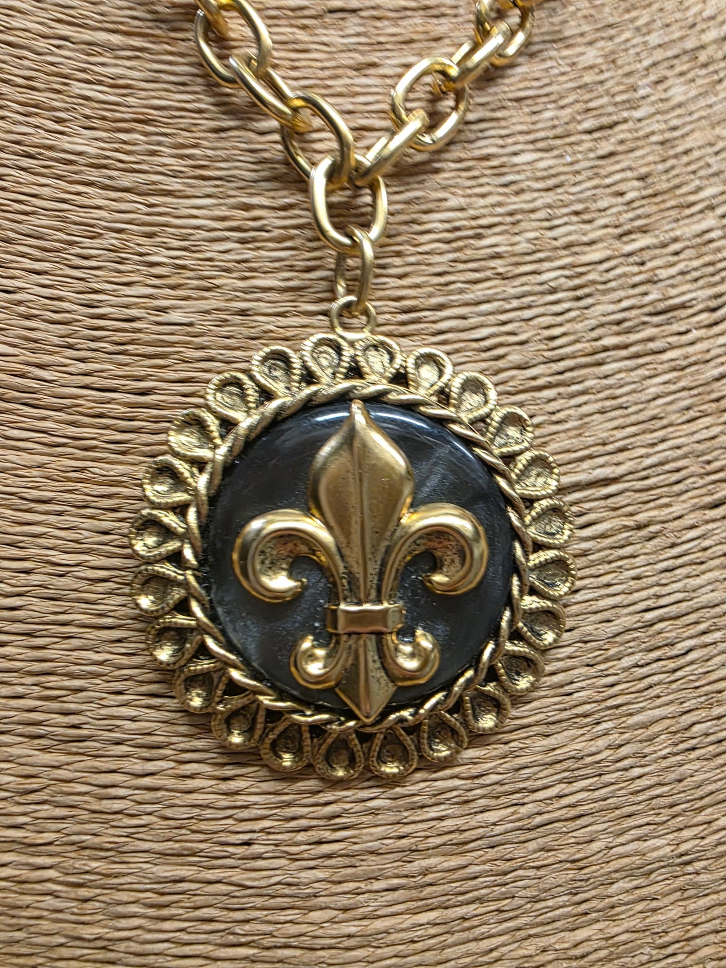 Fleur De Lis Necklace Style 2666 by Yochi NY
