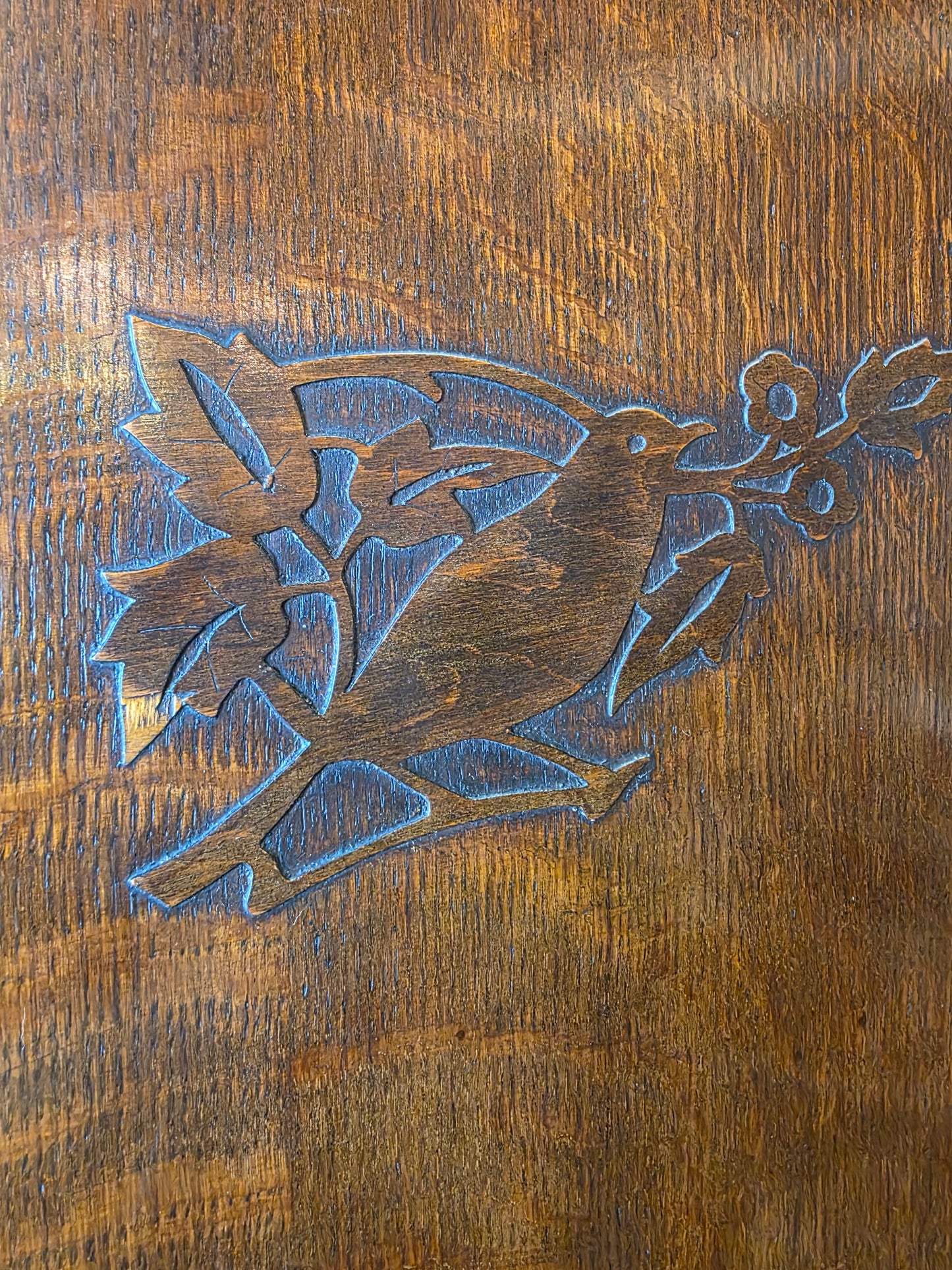 Antique Tiger Oak Armoire