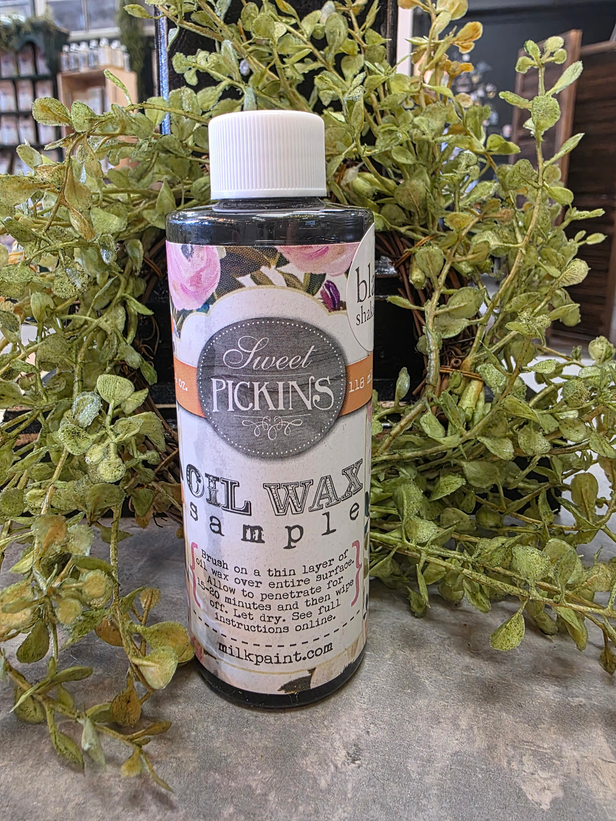 oil wax | black