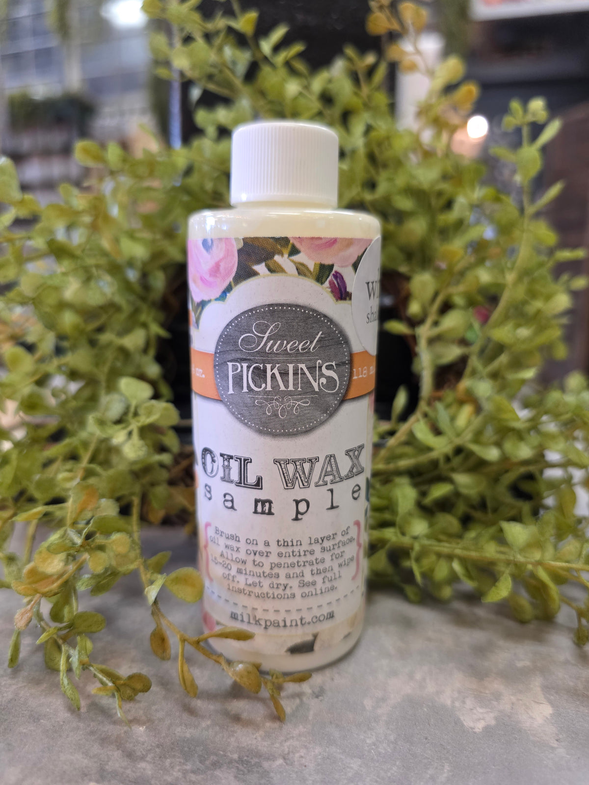 oil wax | white