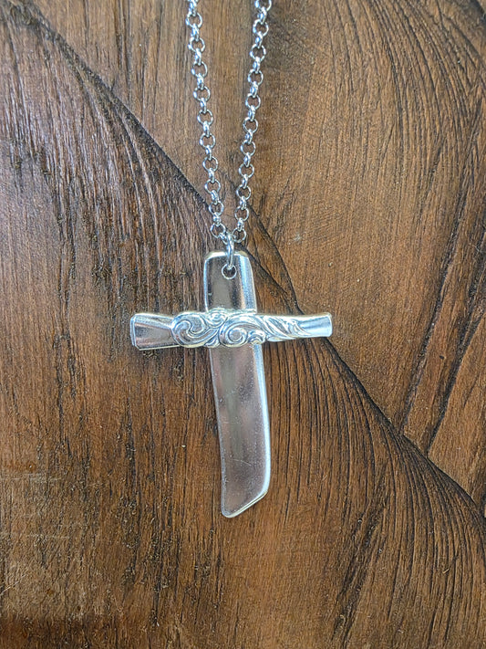 Cross Silverware Necklace GSN06