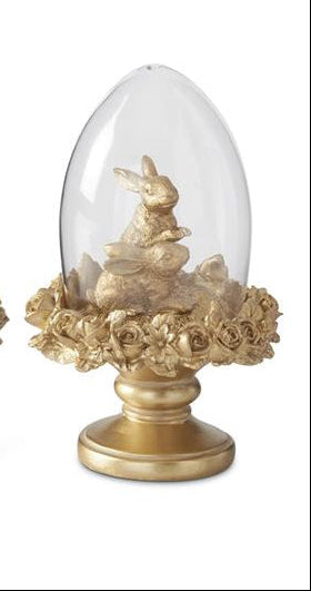 Gold Resin Easter Bunny Egg Cloche