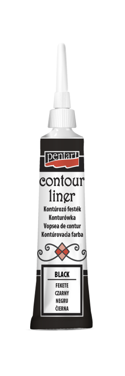 Black - Pentart Contour Liner 20ml